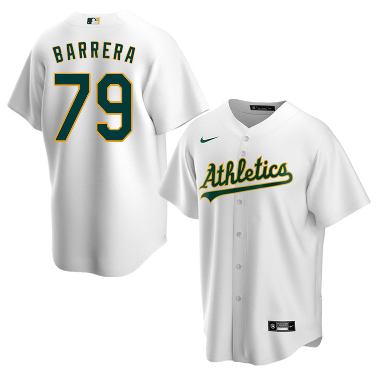 Nike Men #79 Luis Barrera Oakland Athletics Baseball Jerseys Sale-White